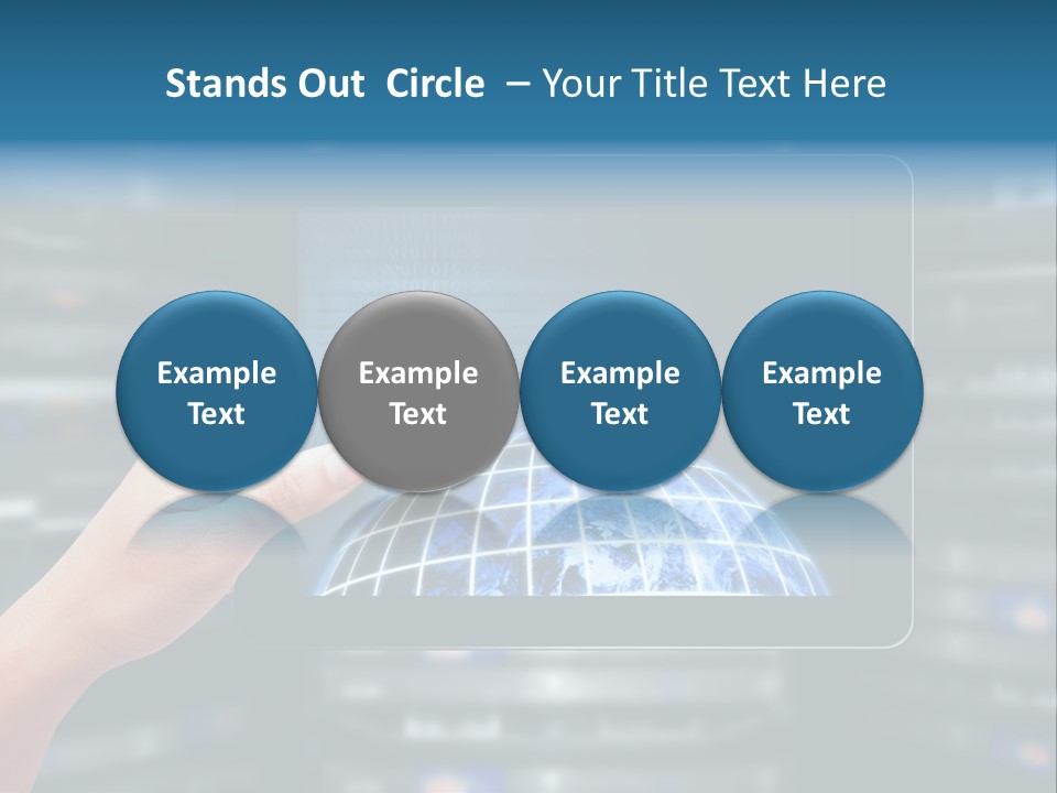 Connection Crossed Hand PowerPoint Template