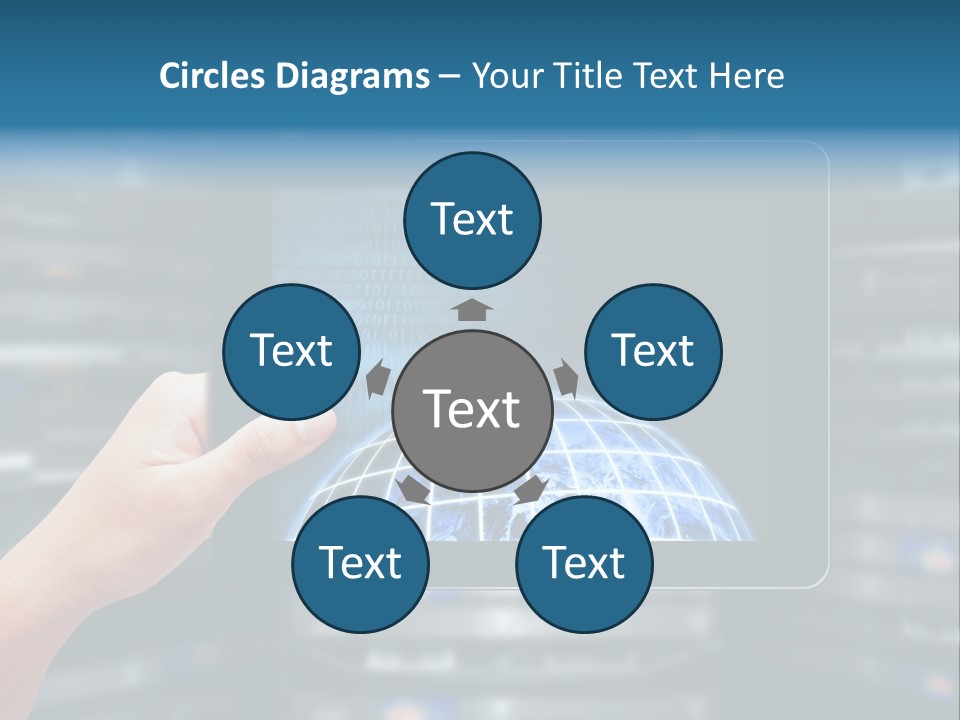 Connection Crossed Hand PowerPoint Template