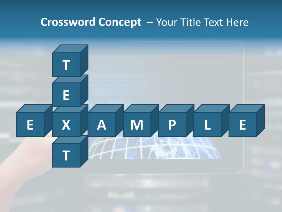Connection Crossed Hand PowerPoint Template