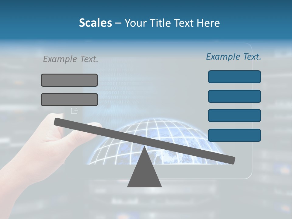 Connection Crossed Hand PowerPoint Template