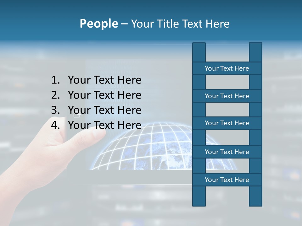 Connection Crossed Hand PowerPoint Template