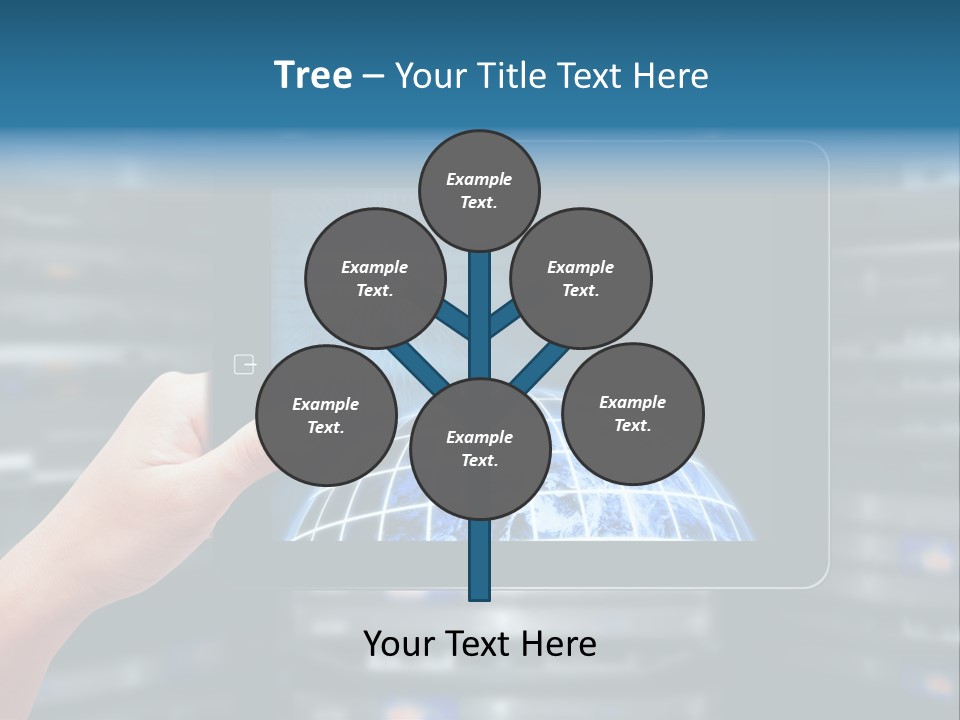 Connection Crossed Hand PowerPoint Template
