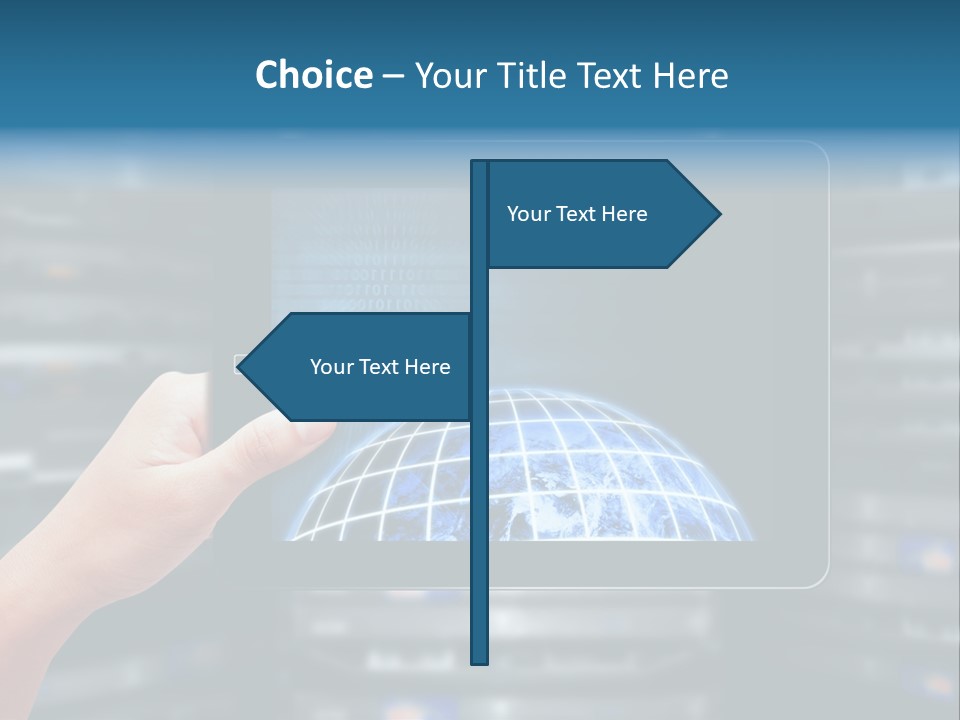 Connection Crossed Hand PowerPoint Template