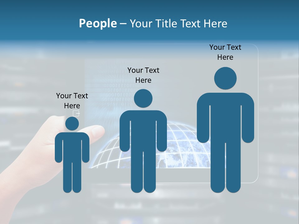 Connection Crossed Hand PowerPoint Template