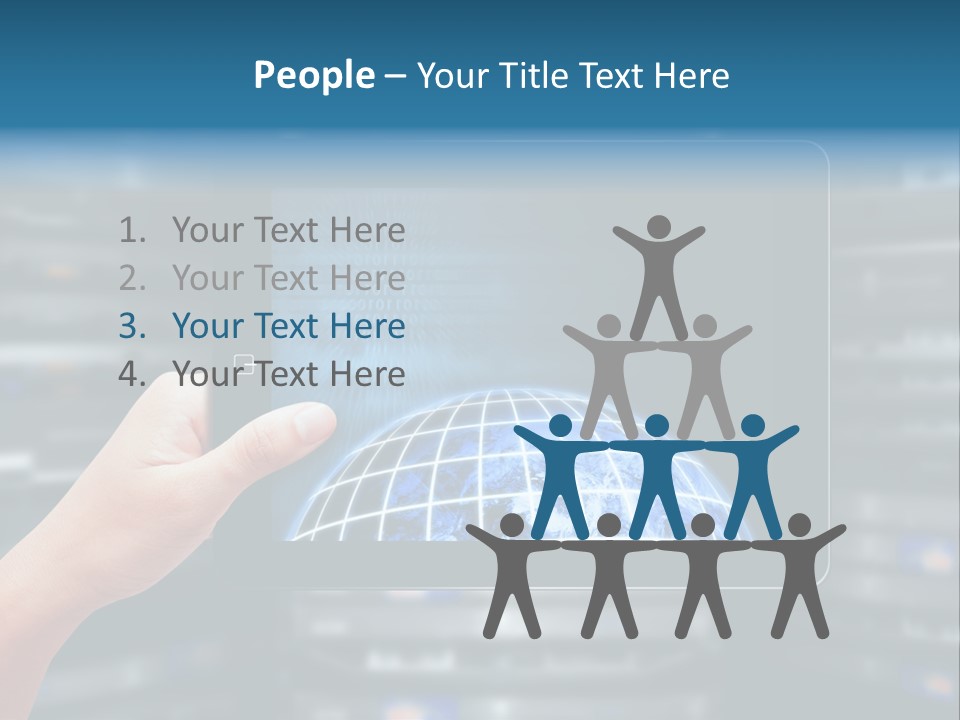 Connection Crossed Hand PowerPoint Template
