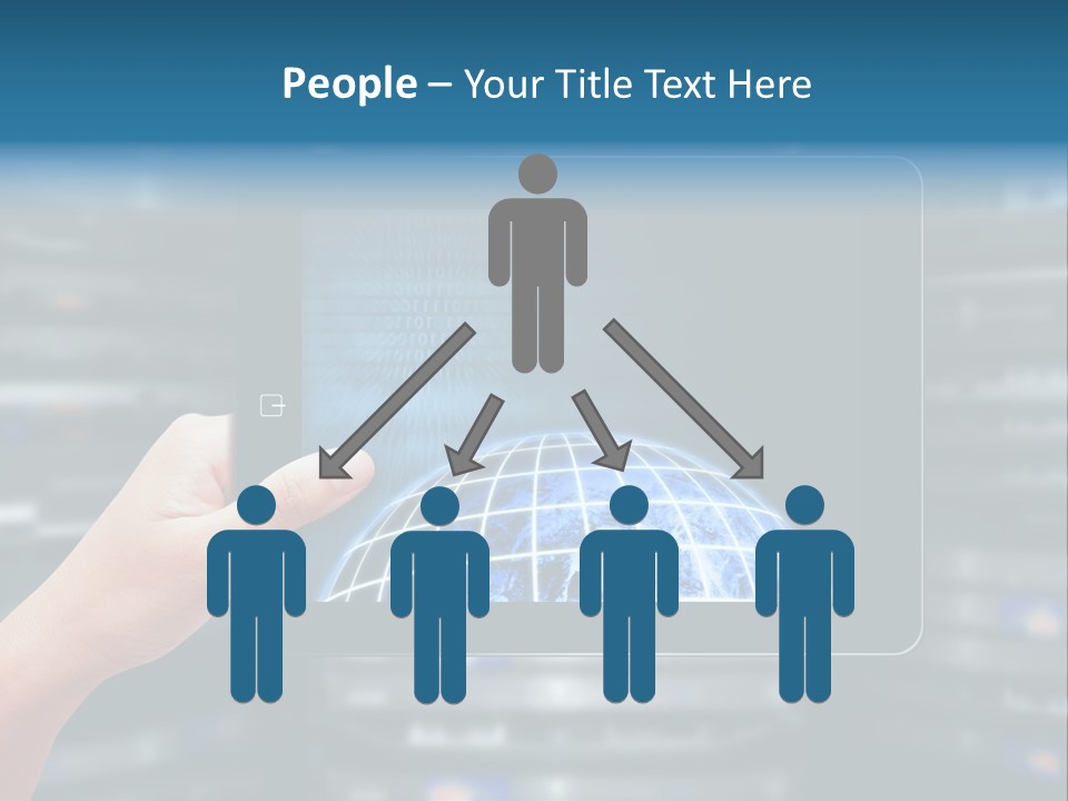Connection Crossed Hand PowerPoint Template