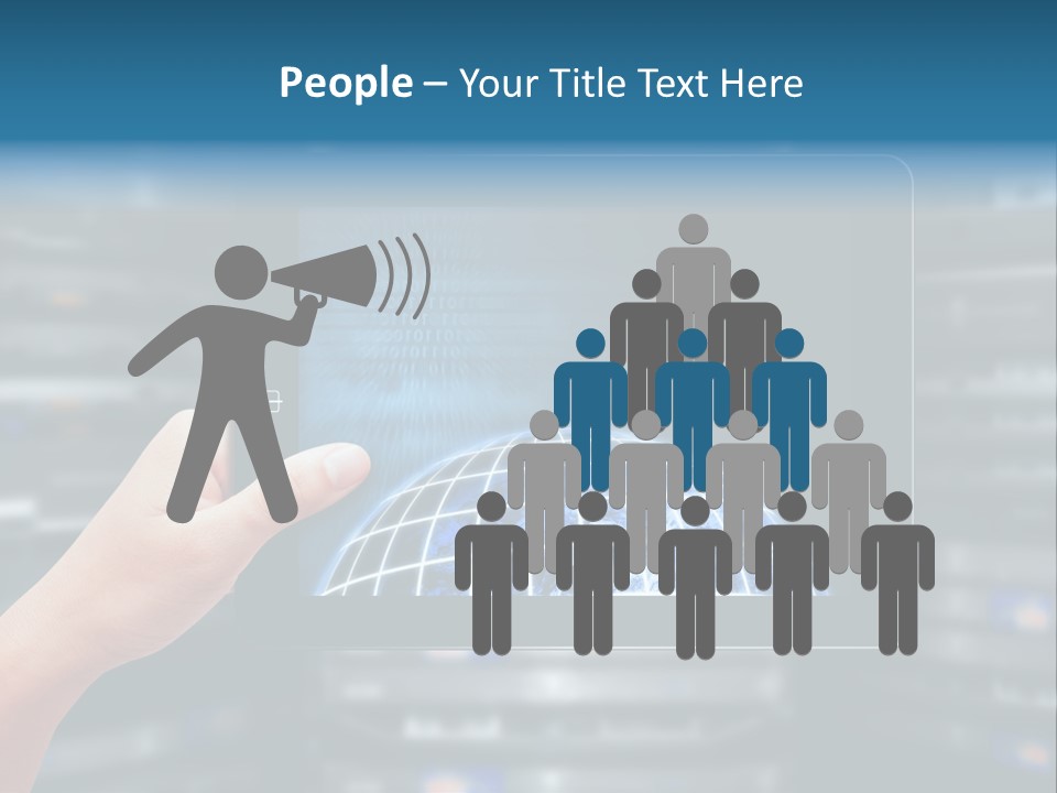 Connection Crossed Hand PowerPoint Template