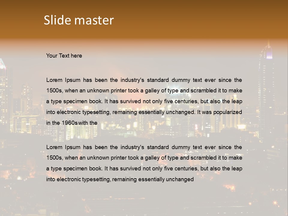 Still Bay Of Bombay Colours PowerPoint Template