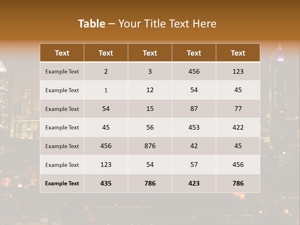 Still Bay Of Bombay Colours PowerPoint Template