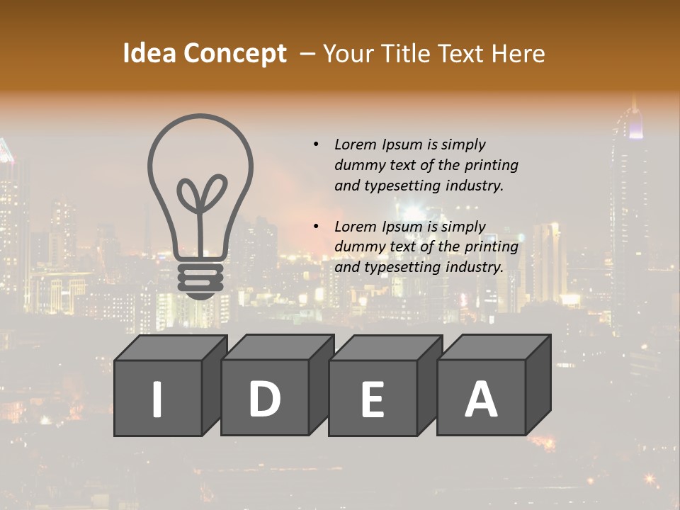 Still Bay Of Bombay Colours PowerPoint Template