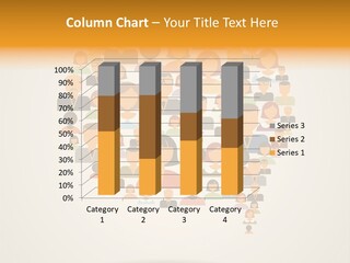 A Large Group Of People Are Shown In A Circle PowerPoint Template