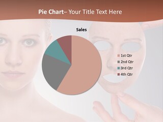 A Woman With A Mask On Her Face PowerPoint Template