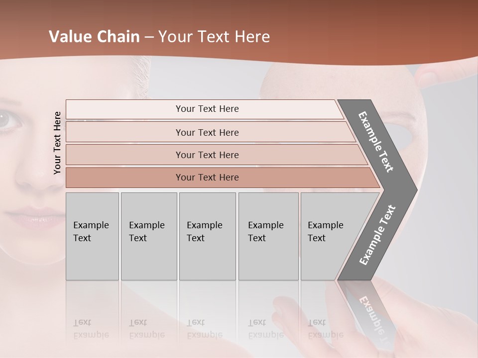 A Woman With A Mask On Her Face PowerPoint Template