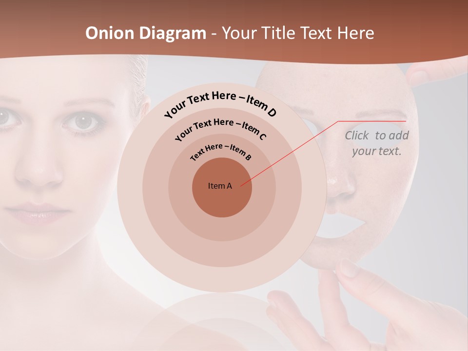 A Woman With A Mask On Her Face PowerPoint Template