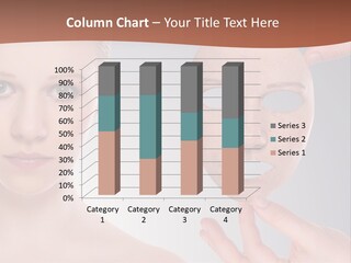 A Woman With A Mask On Her Face PowerPoint Template