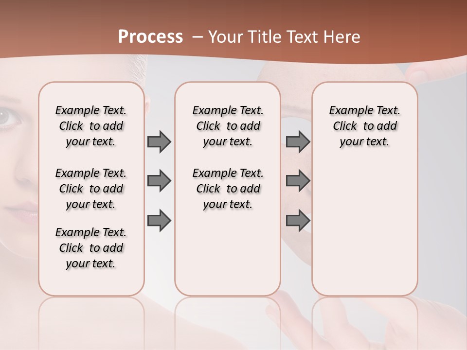 A Woman With A Mask On Her Face PowerPoint Template