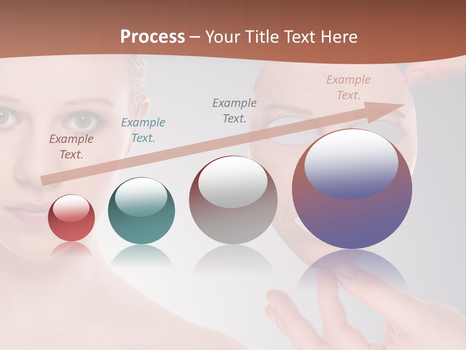 A Woman With A Mask On Her Face PowerPoint Template