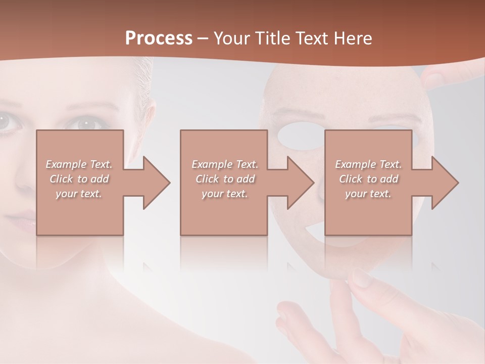 A Woman With A Mask On Her Face PowerPoint Template