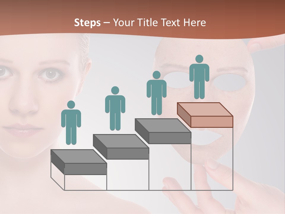 A Woman With A Mask On Her Face PowerPoint Template