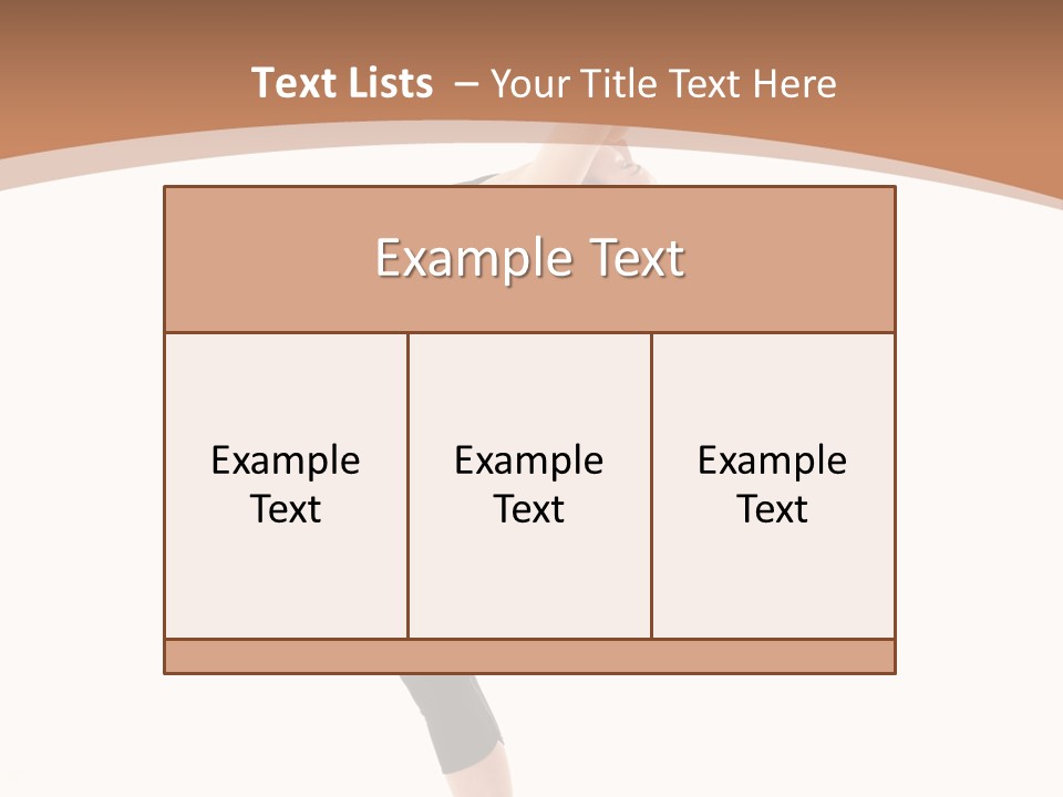 A Woman Doing A Yoga Pose On A White Background PowerPoint Template