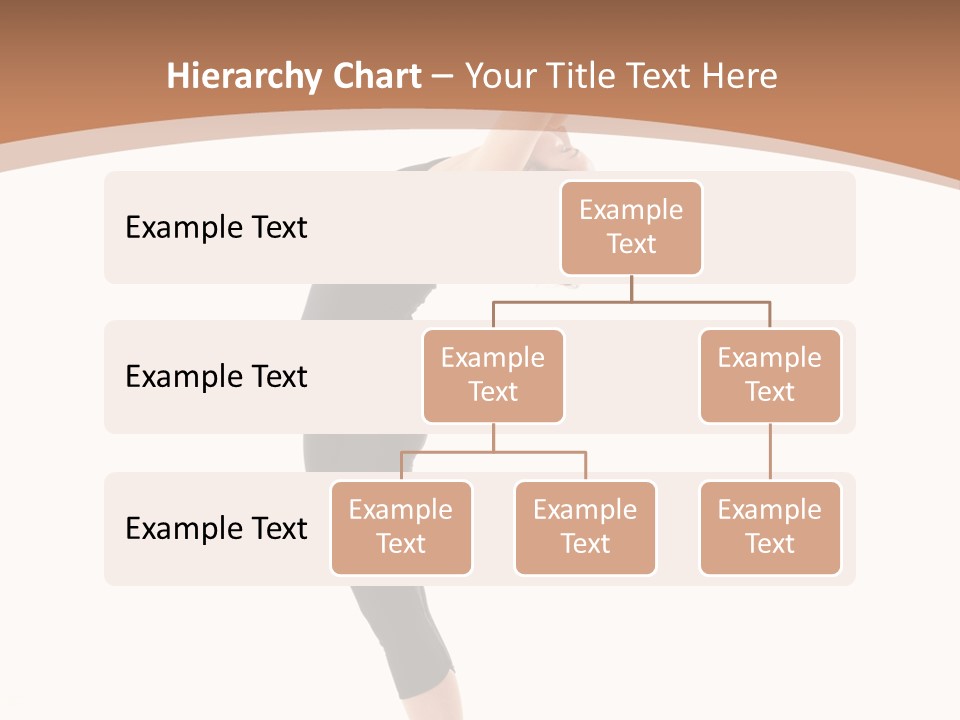 A Woman Doing A Yoga Pose On A White Background PowerPoint Template