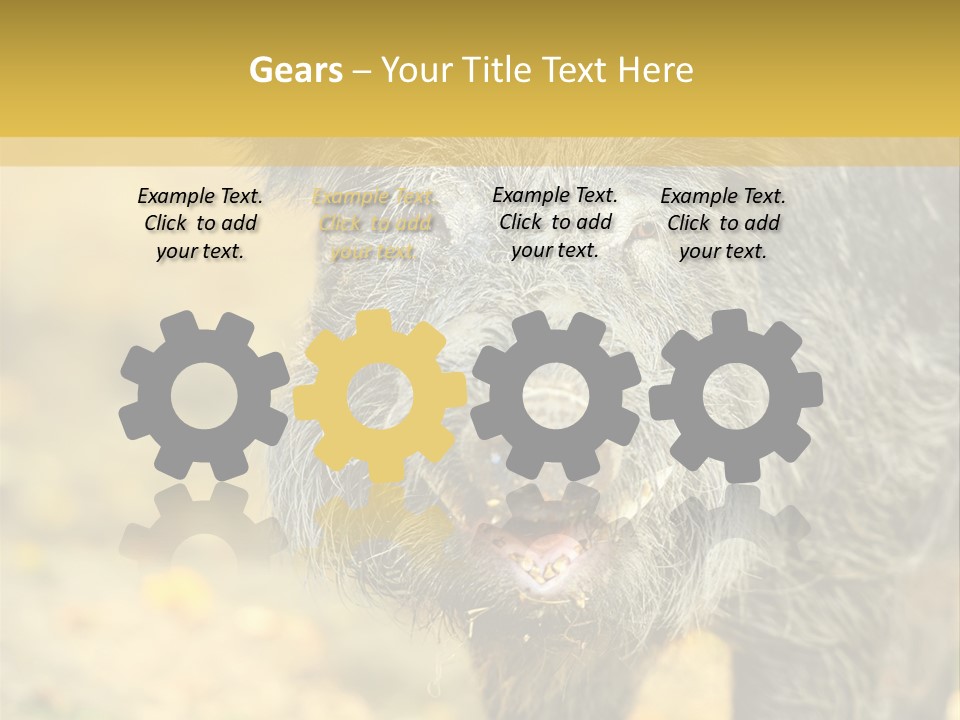 Airplane Air Snow PowerPoint Template