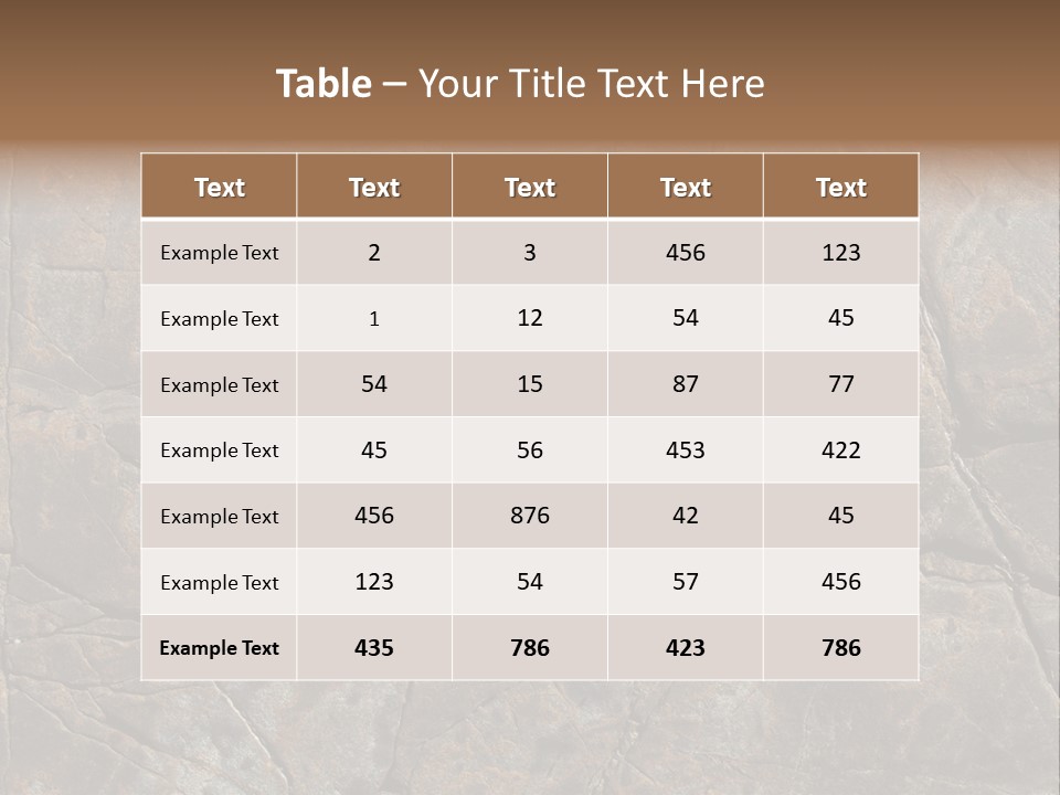 Durable Granite Steadfast PowerPoint Template