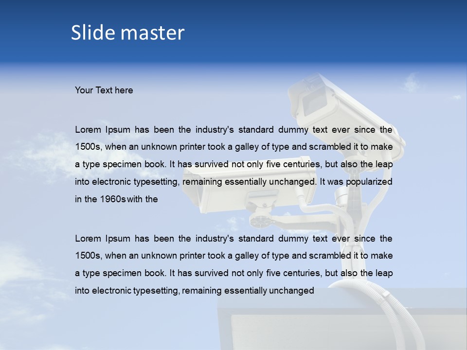 Safety Outdoor Eye PowerPoint Template