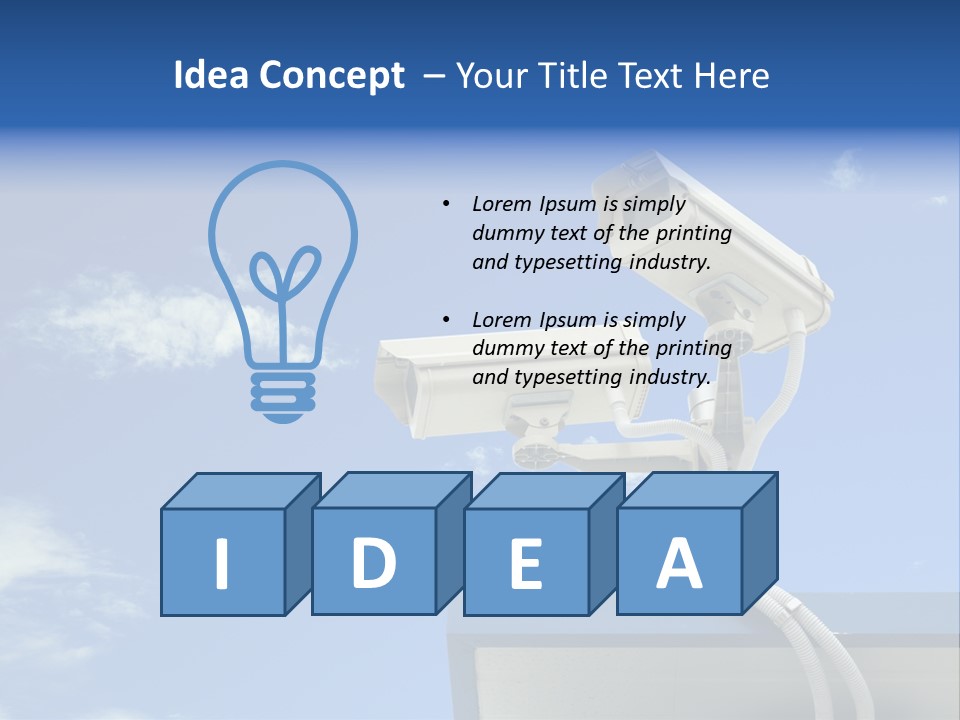 Safety Outdoor Eye PowerPoint Template