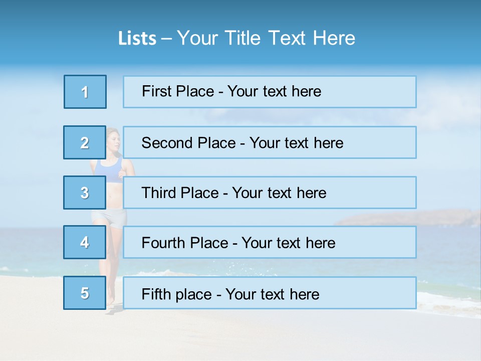Portrait Training Summer PowerPoint Template