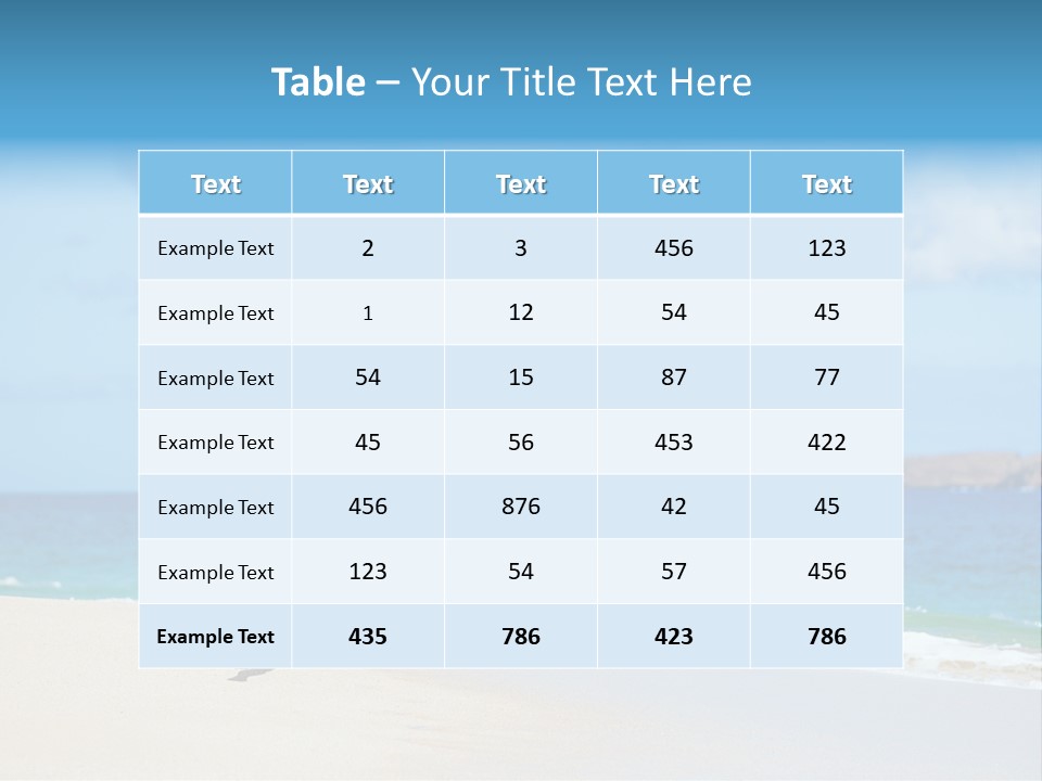 Portrait Training Summer PowerPoint Template