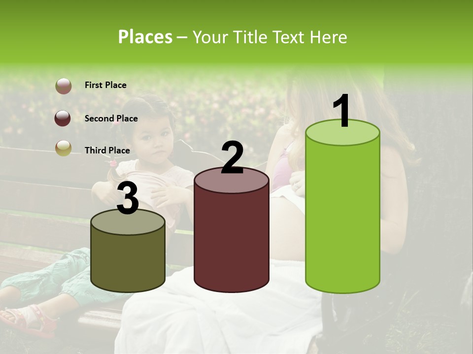 People Cheerful Woman PowerPoint Template