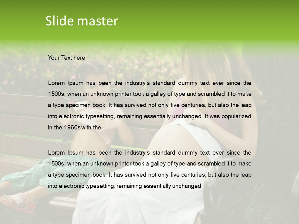 People Cheerful Woman PowerPoint Template