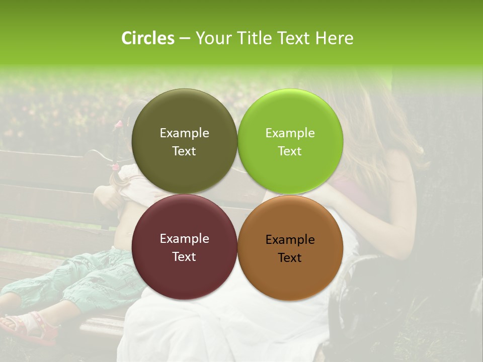 People Cheerful Woman PowerPoint Template