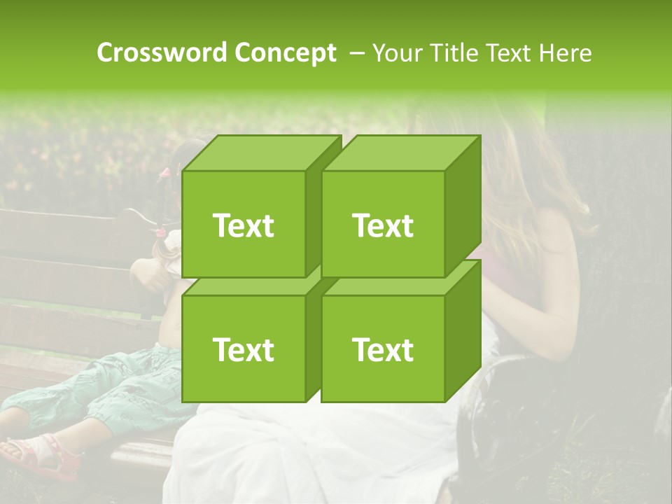 People Cheerful Woman PowerPoint Template