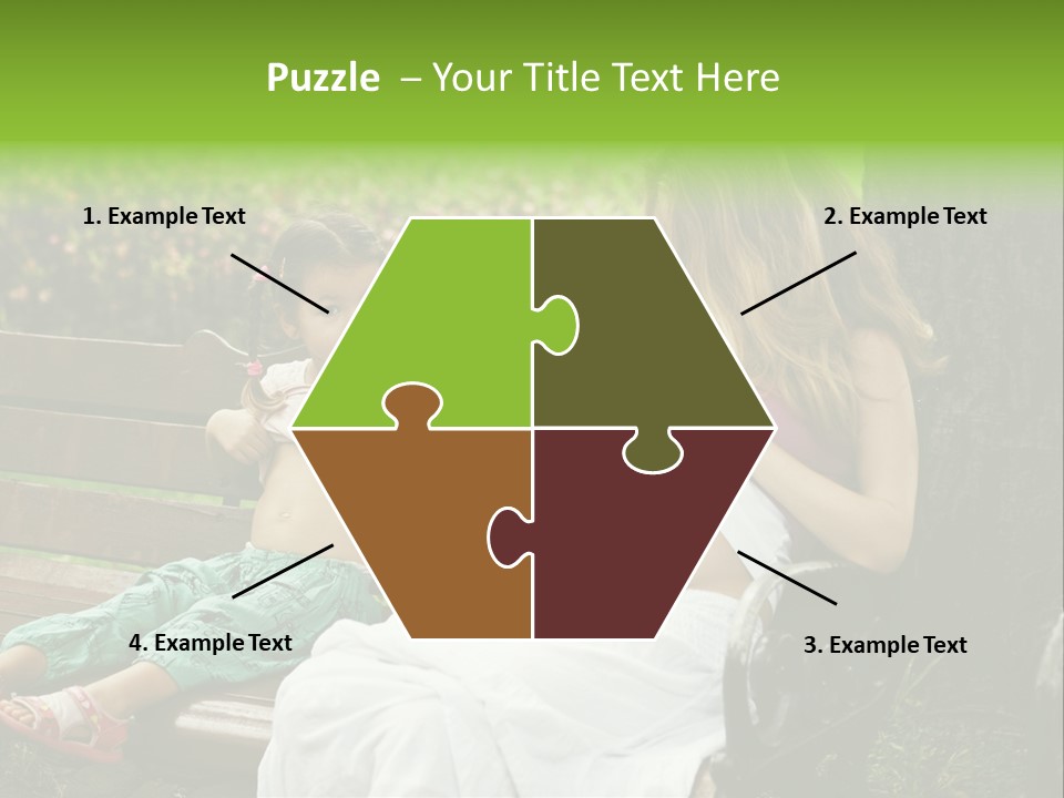 People Cheerful Woman PowerPoint Template