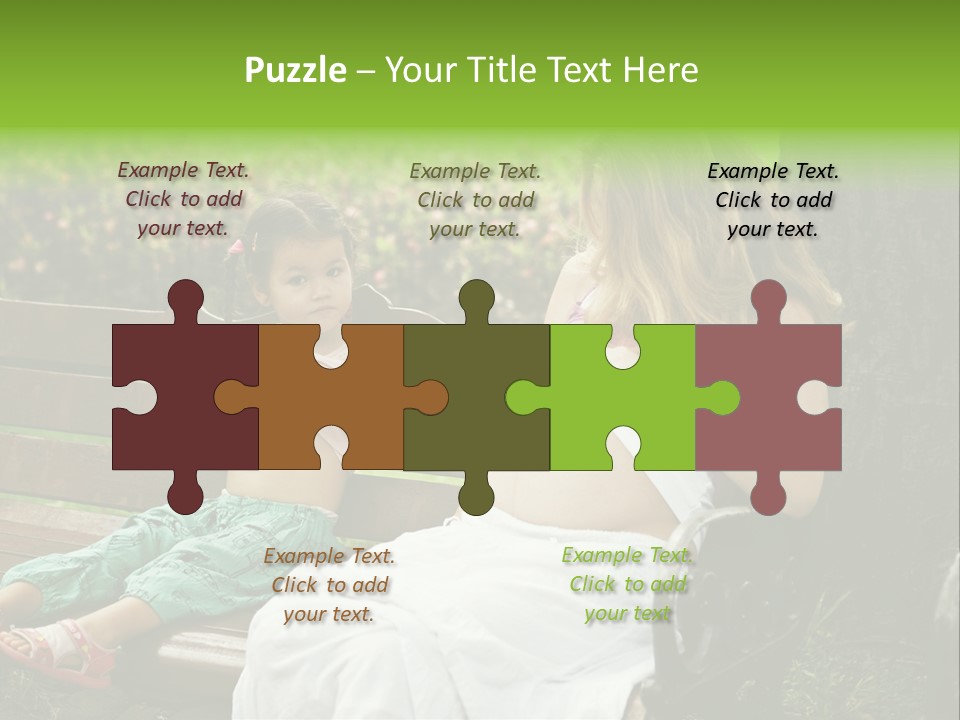 People Cheerful Woman PowerPoint Template