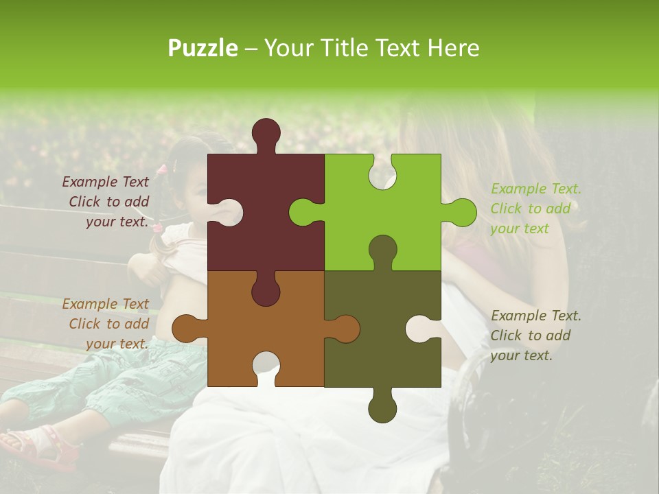 People Cheerful Woman PowerPoint Template