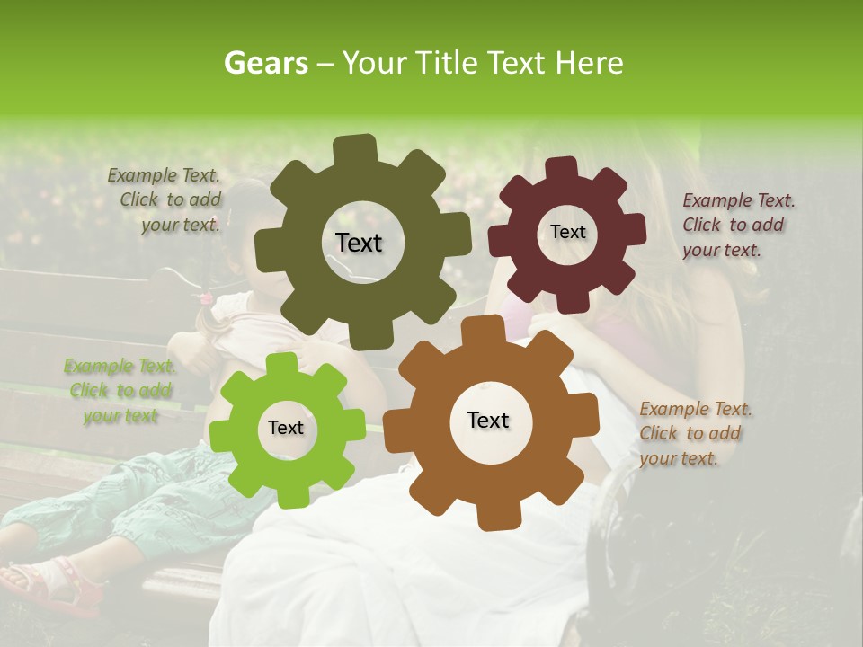 People Cheerful Woman PowerPoint Template