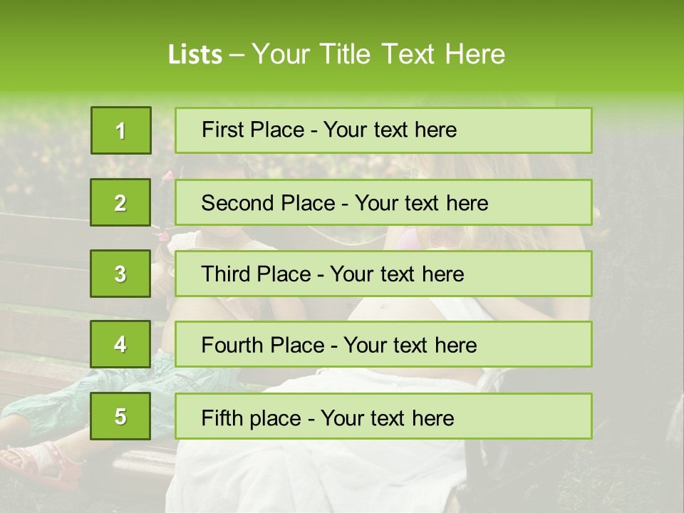 People Cheerful Woman PowerPoint Template
