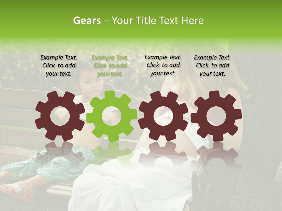 People Cheerful Woman PowerPoint Template