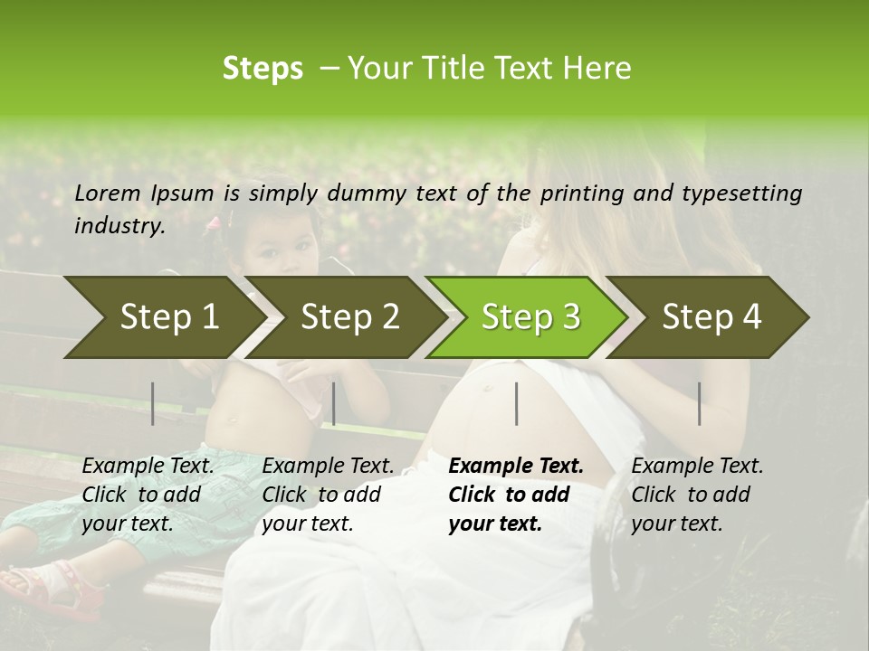 People Cheerful Woman PowerPoint Template