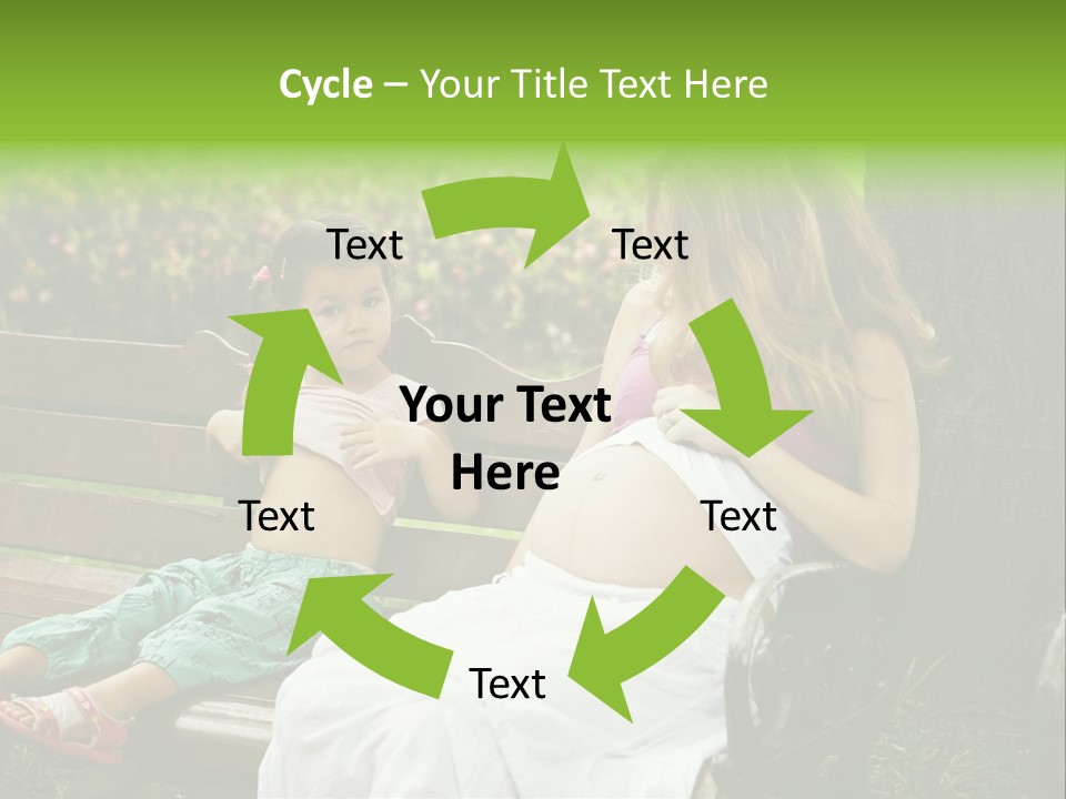 People Cheerful Woman PowerPoint Template