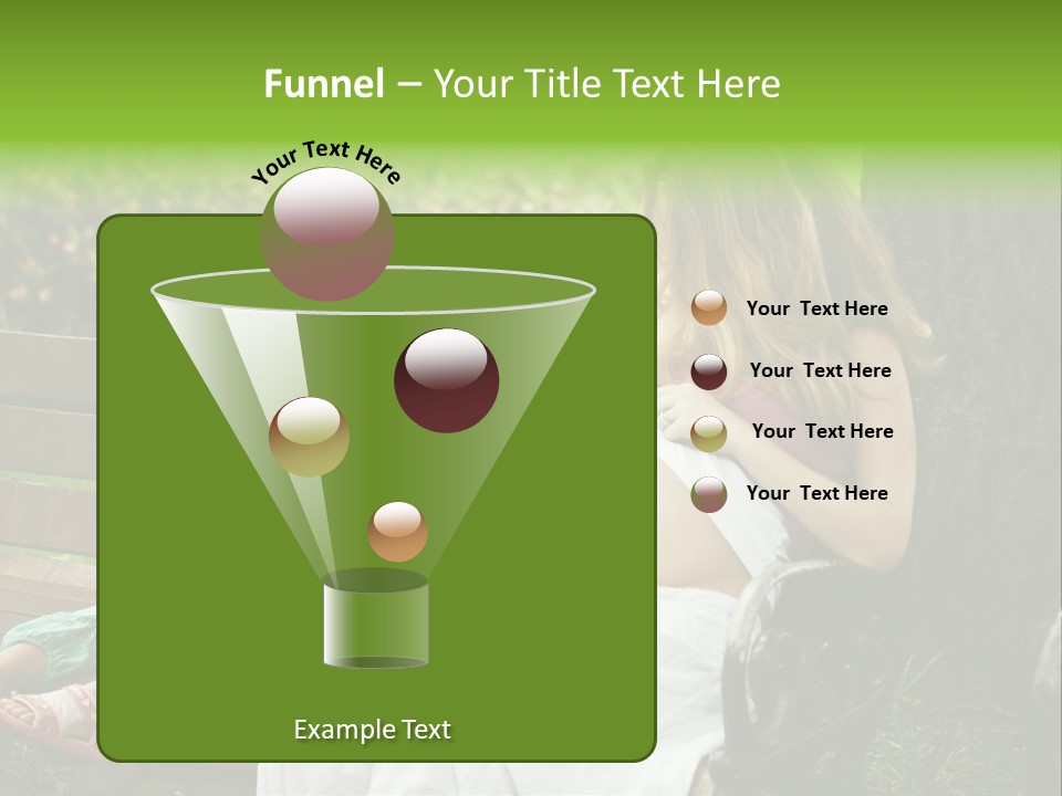 People Cheerful Woman PowerPoint Template