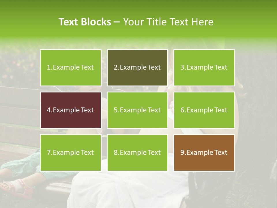 People Cheerful Woman PowerPoint Template