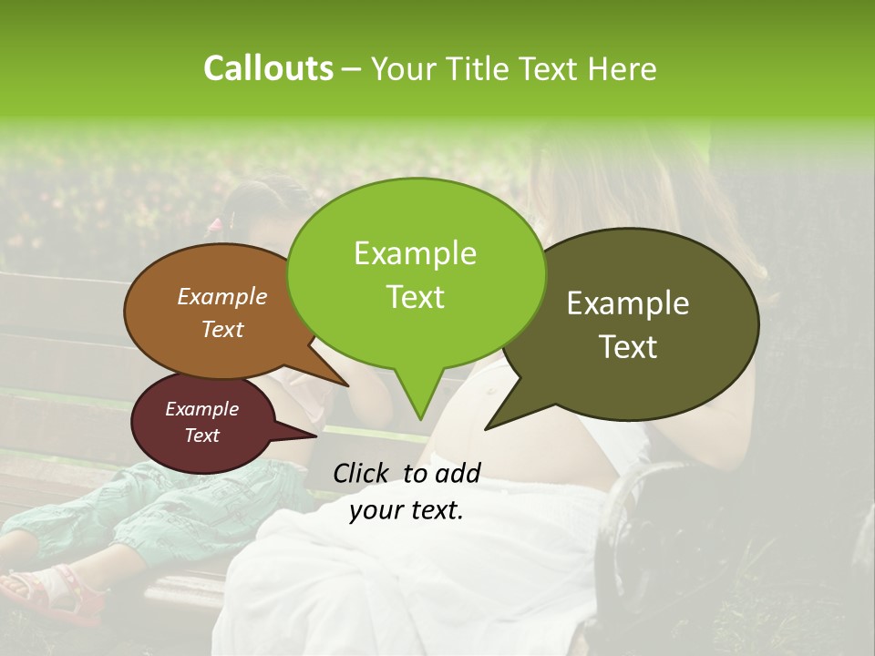 People Cheerful Woman PowerPoint Template