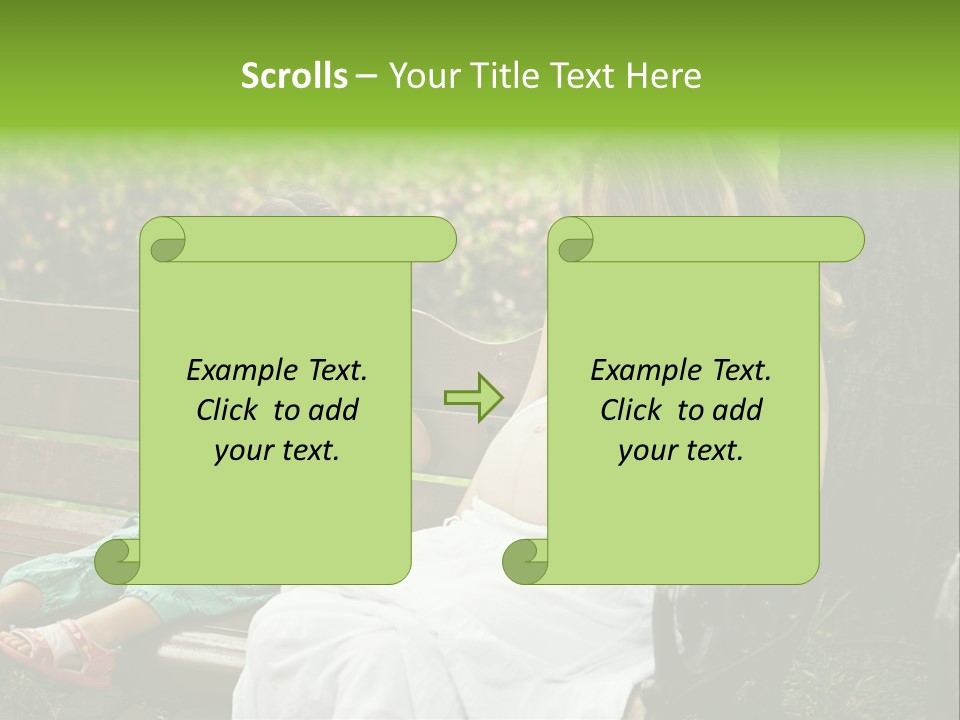 People Cheerful Woman PowerPoint Template