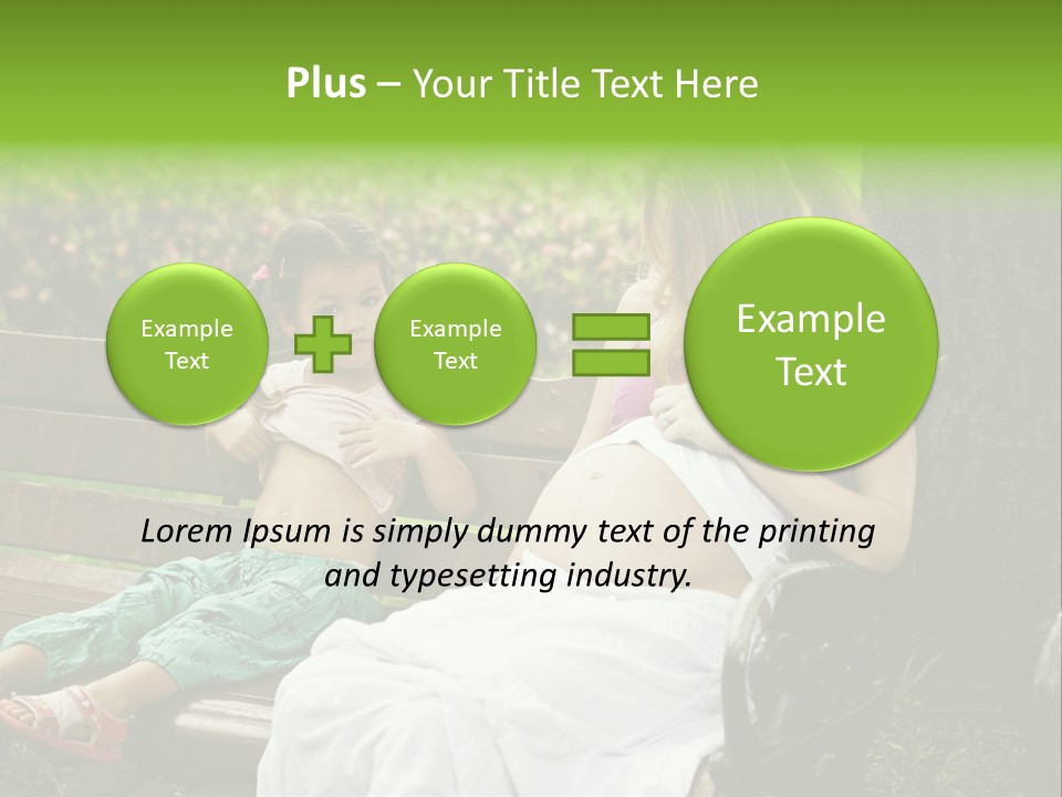 People Cheerful Woman PowerPoint Template