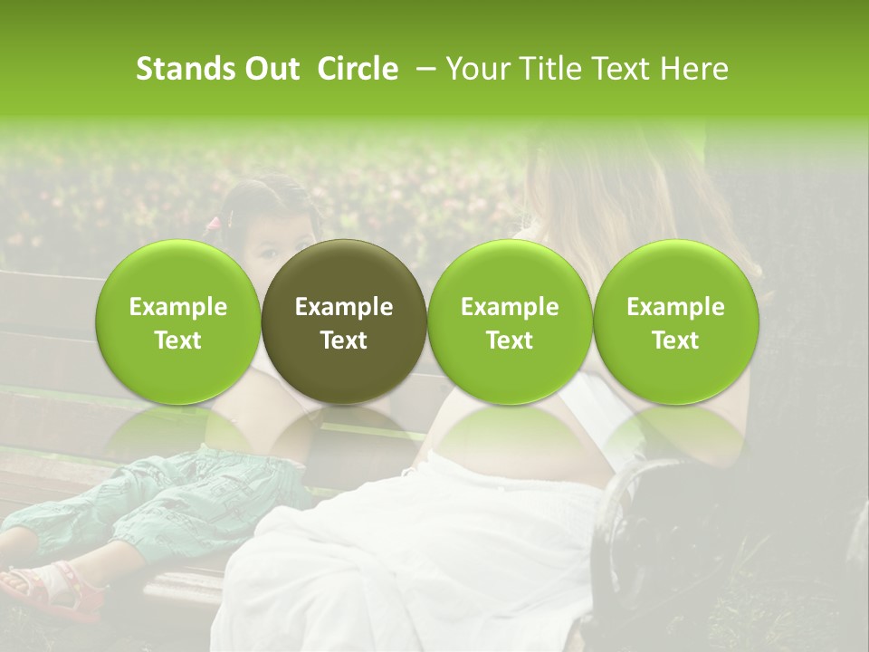 People Cheerful Woman PowerPoint Template