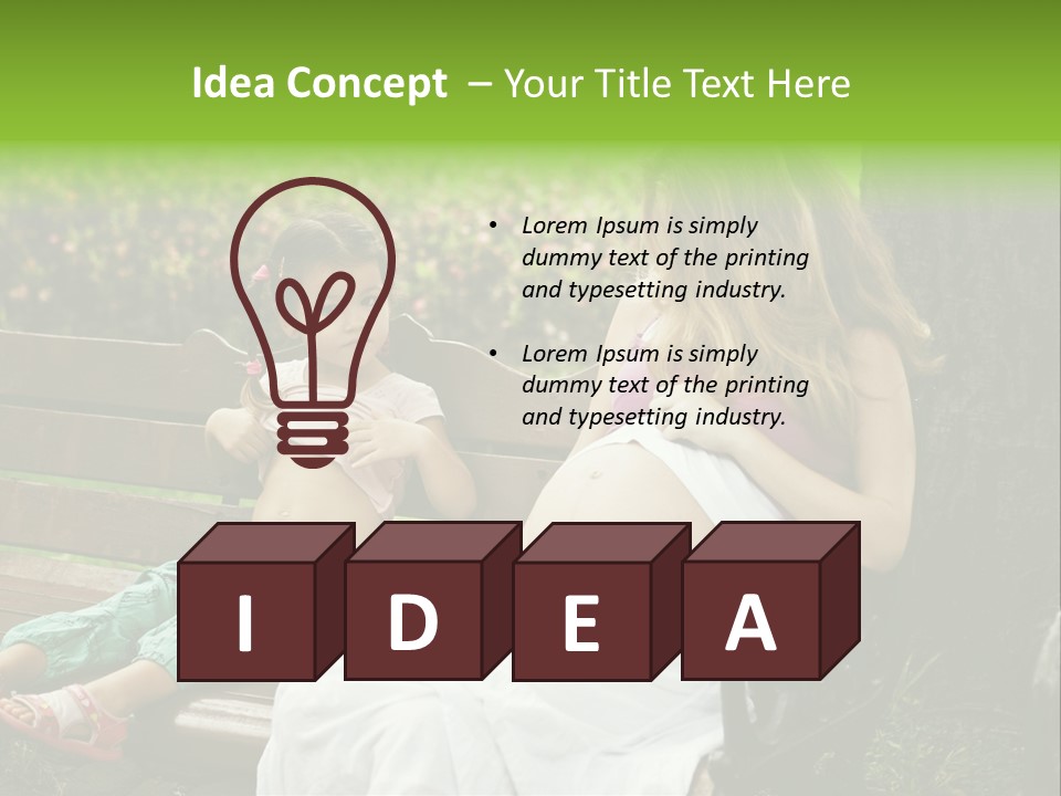 People Cheerful Woman PowerPoint Template